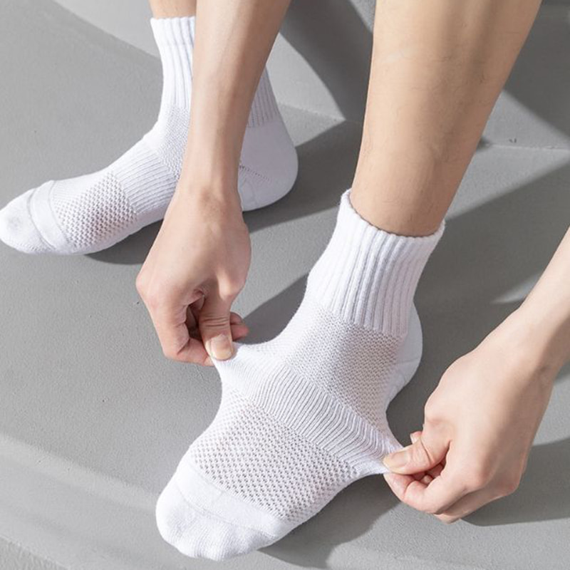 Chaussettes pour hommes et serviettes d'automne à fond sportif coton chaussettes de course professionnelles professionnelles